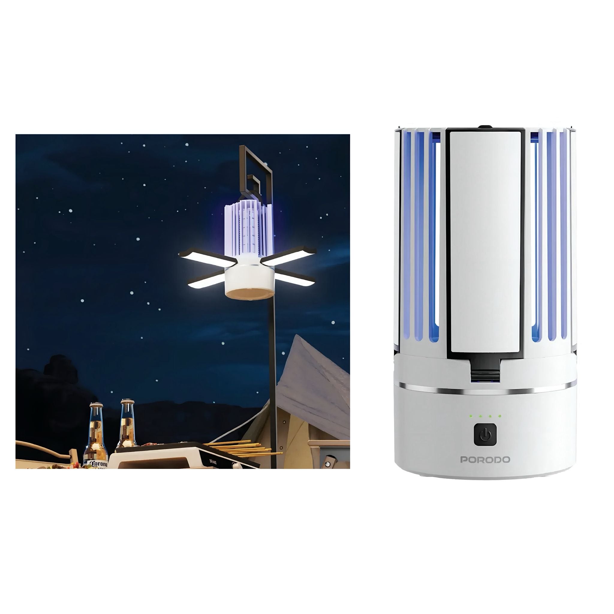 مصباح قاتل الحشرات ٢ في ١ من بورودو - JawdaTop