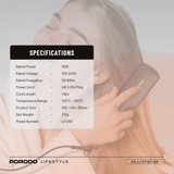 مشط تمليس الشعر الكهربائي الحراري من بورودو لايف ستايل - JawdaTop