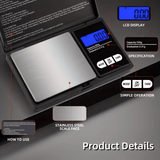 ميزان إلكتروني رقمي دقيق محمول - JawdaTop