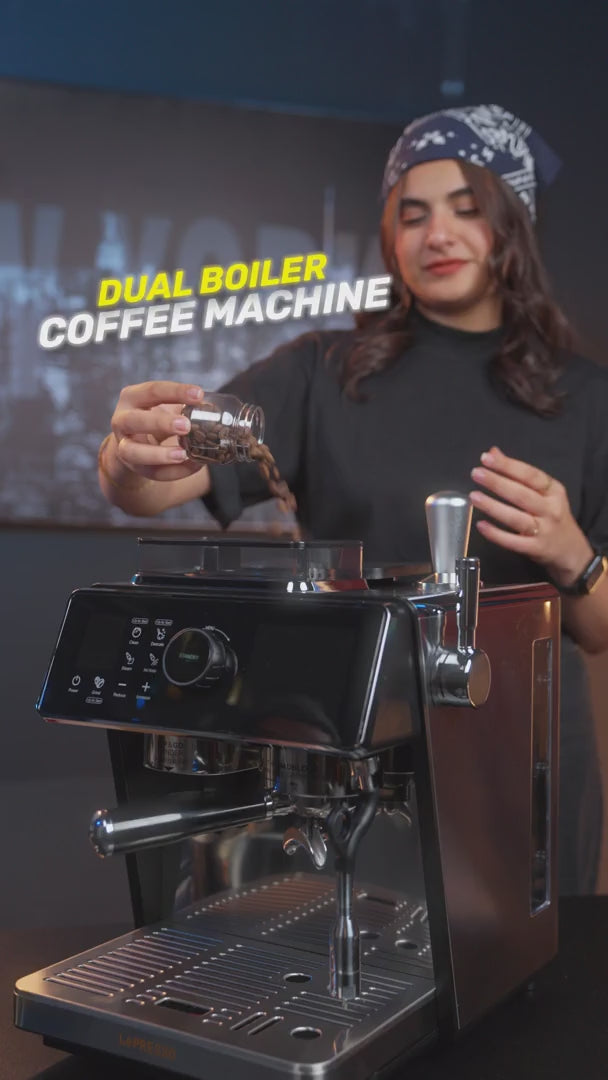 LePresso Semi Automatic Dual Boiler Coffee Machine – 20 Bar-13