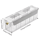 صندوق تخزين شفاف متعدد الأقسام للجوارب والملابس الداخلية - JawdaTop