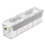 صندوق تخزين شفاف متعدد الأقسام للجوارب والملابس الداخلية - JawdaTop