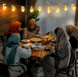 طقم 6 فوانيس ديكور رمضان وعيد الفطر بإضاءة ليد - JawdaTop