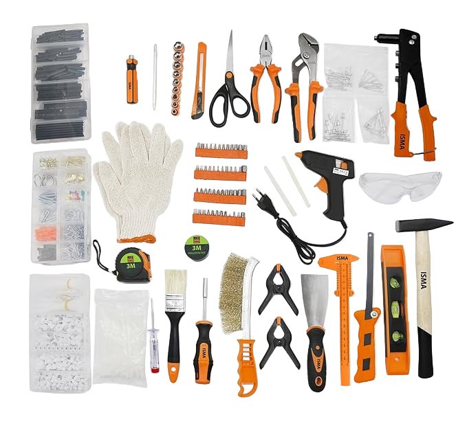 طقم أدوات منزلي 1500 قطعة مع حقيبة قوية تتحول لمنصة عمل - JawdaTop