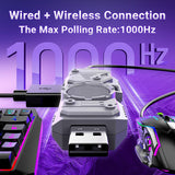 طقم الألعاب إم 9 لوحة مفاتيح وفأرة 5 في 1 بإضاءة خلفية - JawdaTop