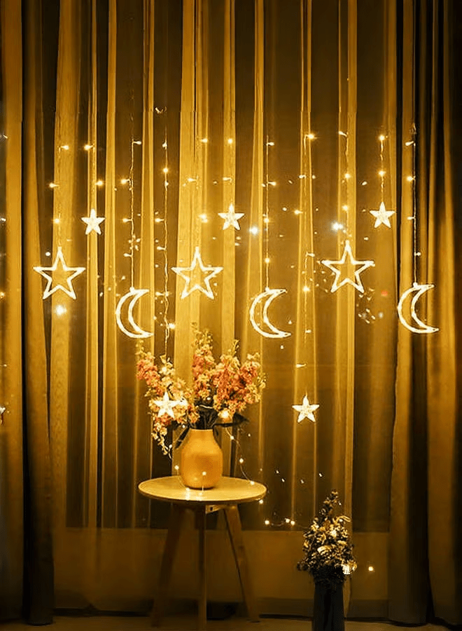زينة رمضان بإضاءة إل إي دي على شكل هلال ونجوم - JawdaTop