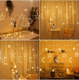 زينة رمضان بإضاءة إل إي دي على شكل هلال ونجوم - JawdaTop